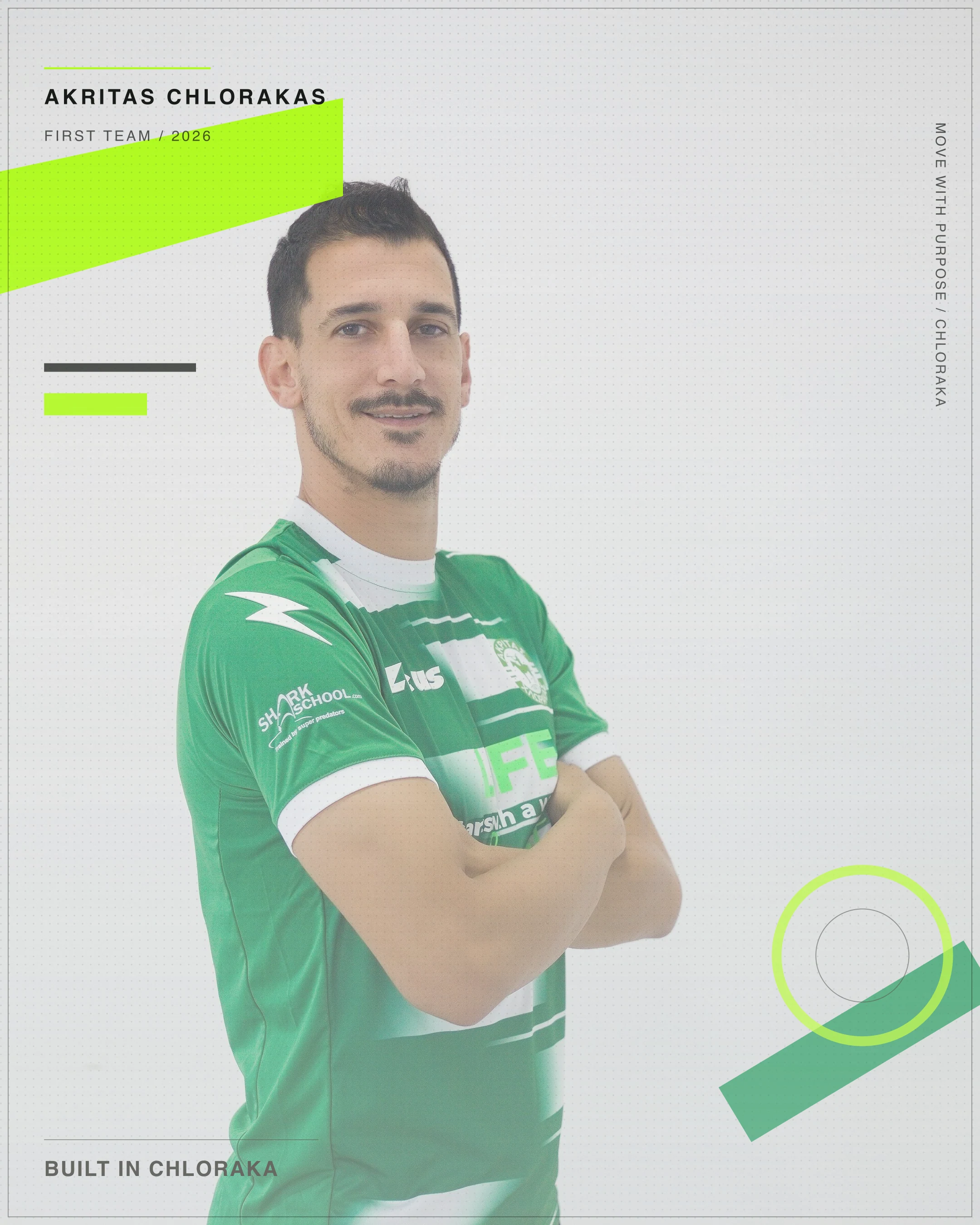 Giannis Hadjivasilis in official Akritas player hero artwork